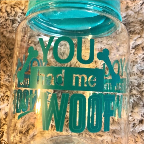 Green Treat Jar & Yellow Collapsible Food/Water Dish. NWOT - Picture 4 of 7